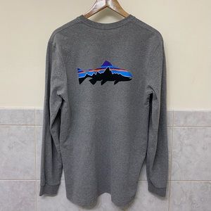 Men's Long-Sleeved Fitz Roy Trout Responsibili-Tee